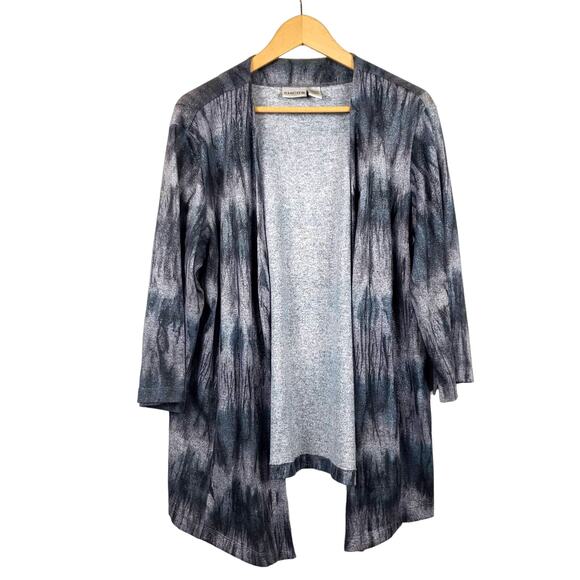 Chico's Open Front 3/4 Cardigan Open Front Metallic Knit Casual - 3/XL - Picture 1 of 4